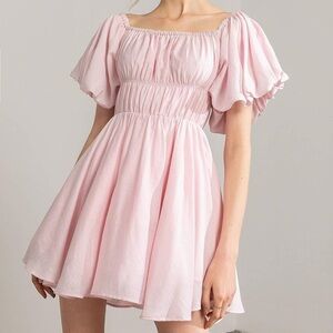 Elegant Pink Off-Shoulder Dress. J.ING size Medium